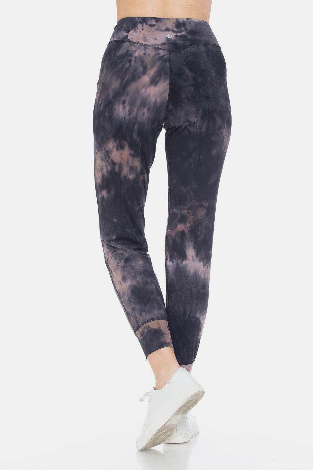 Leggings Depot Tie-Dye High Waist Cropped Leggings for Women