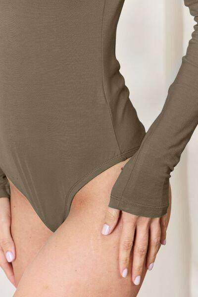 Basic Bae Full Size Round Neck Long Sleeve Bodysuit for All