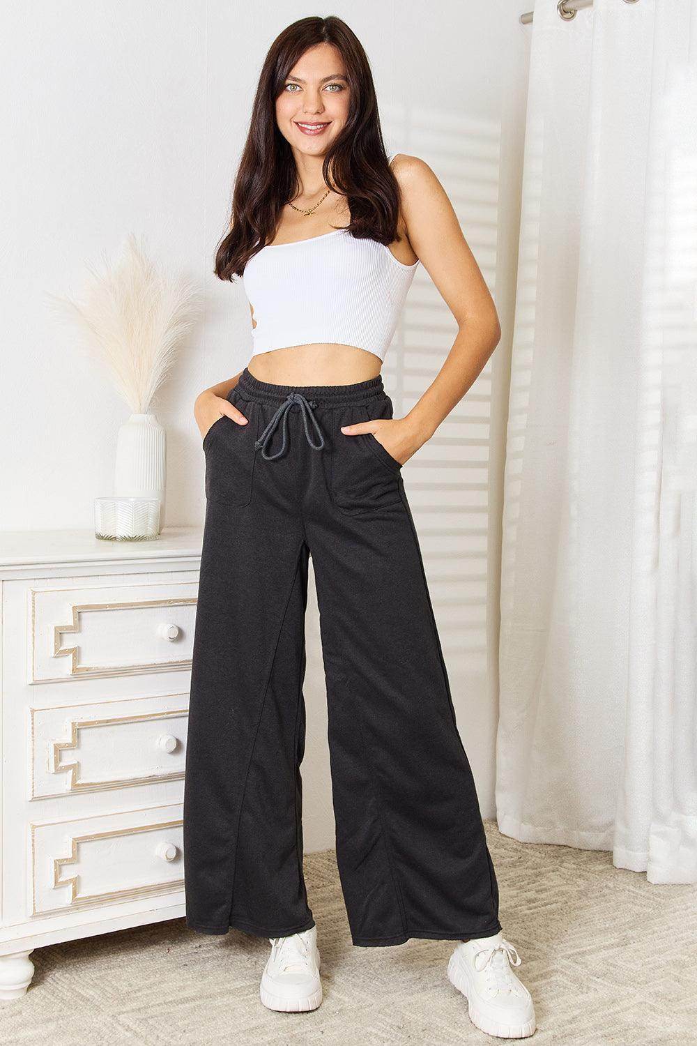 Basic Bae Wide Leg Pocketed Pants for Stylish Comfort