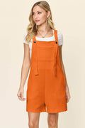 Double Take Full Size Texture Sleeveless Romper for Women