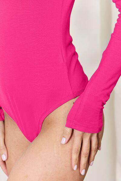 Basic Bae Full Size Round Neck Long Sleeve Bodysuit for All