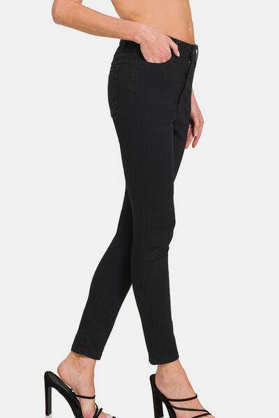 Zenana High Rise Skinny Jeans with Pockets for Women