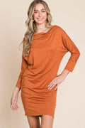 Culture Code Full Size Dolman Sleeve Mini Dress Style