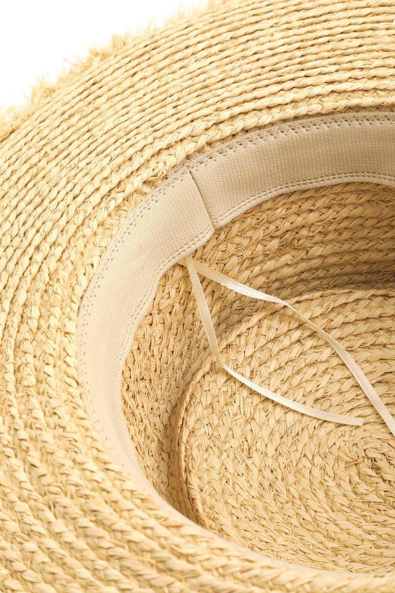 Fame Basket Weave Straw Sun Hat for Stylish Sun Protection