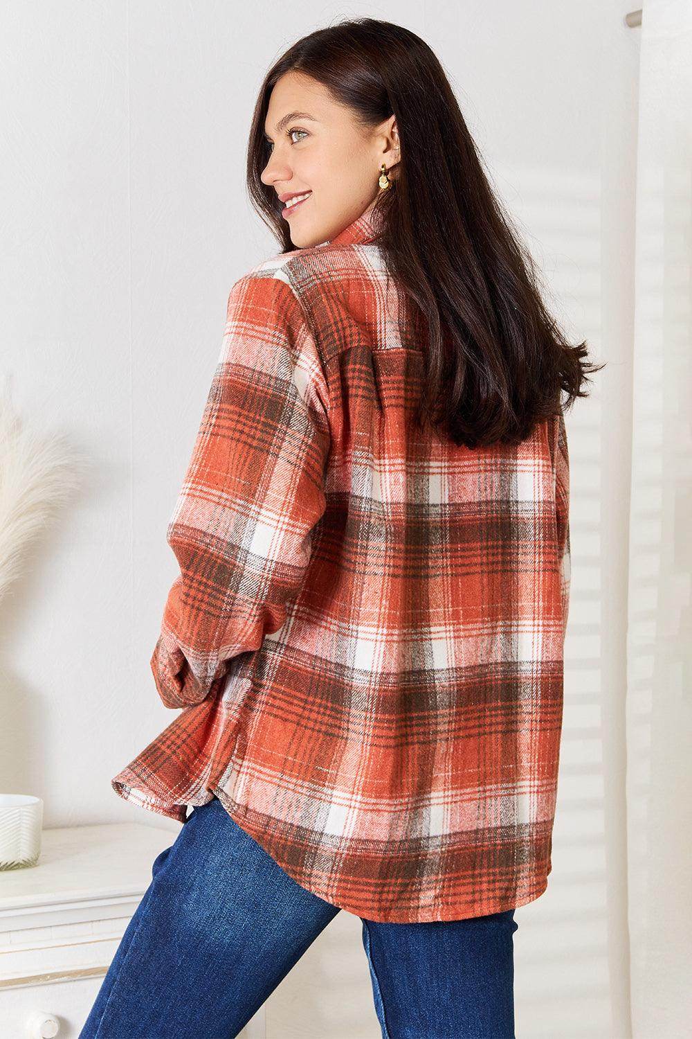 Plaid Collared Neck Long Sleeve Shirt for Stylish Outfits