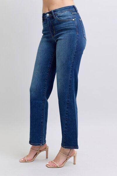 Judy Blue Full Size Side Seam Detail Straight Jeans