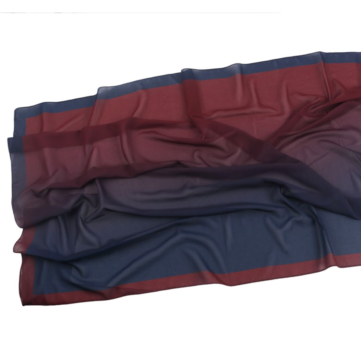 Elegant Printed Chiffon Hijab Scarf Bohemian Style Breathable Sun Protection Wrap (MH136)