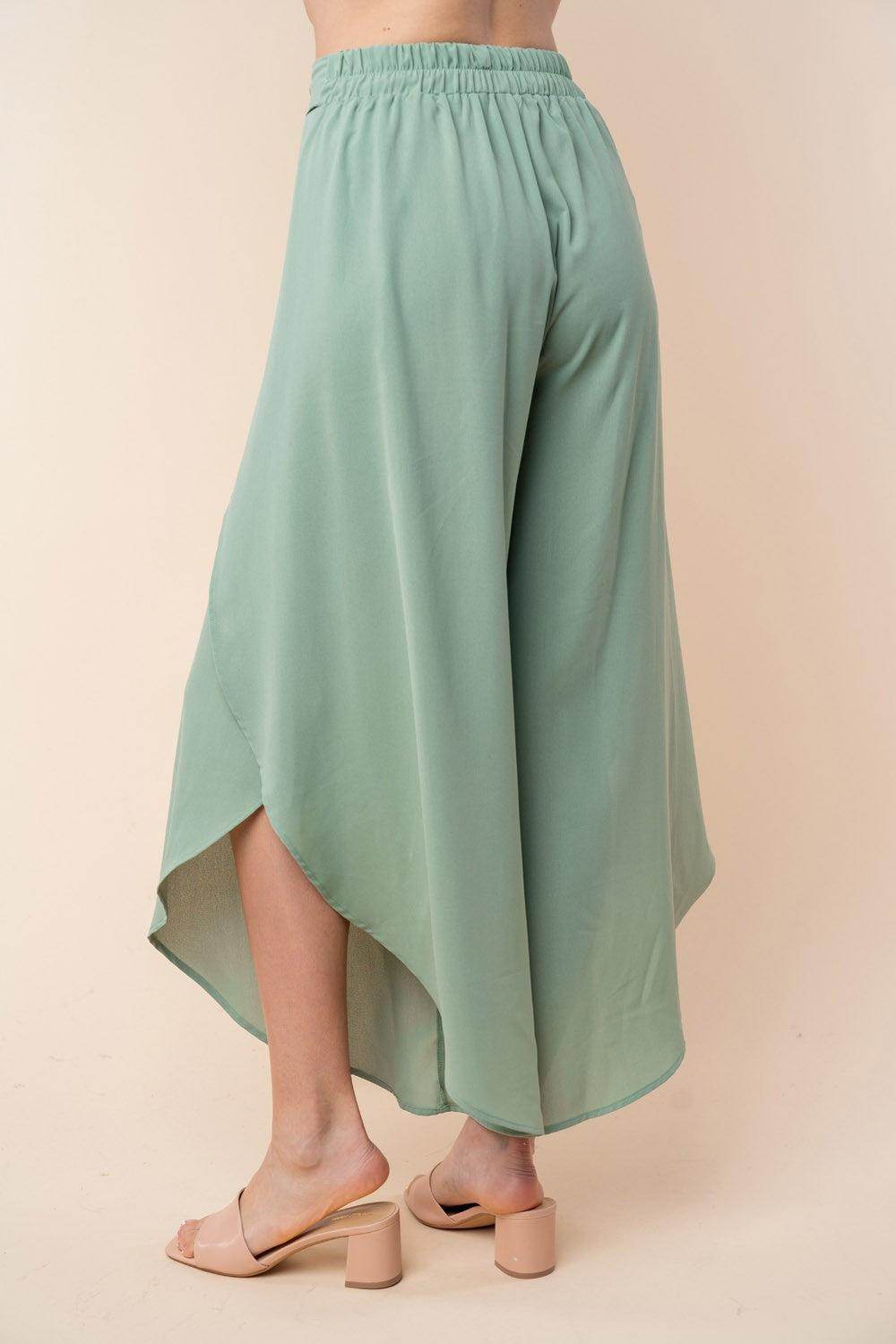 White Birch High Waisted Woven Pants for Stylish Comfort