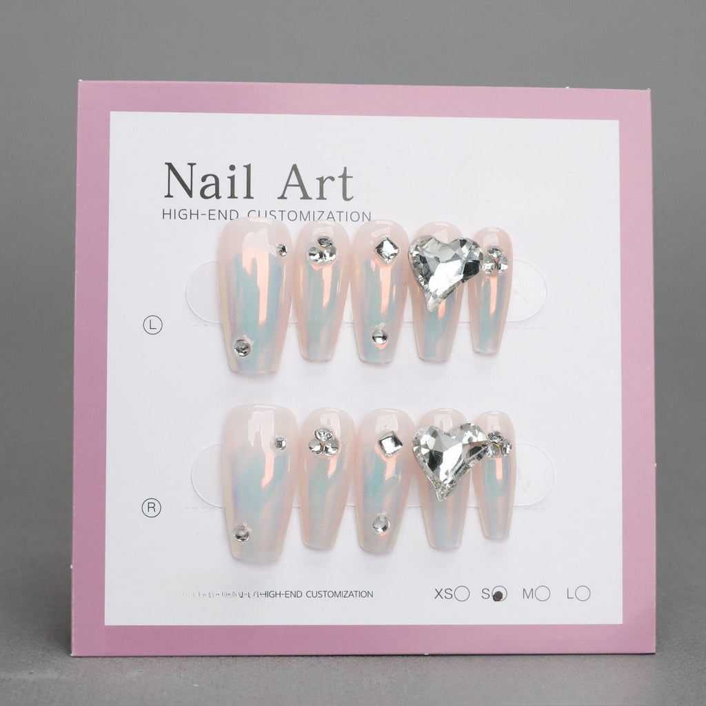 White Nail Wear Nail Art Reusable Press on Nails False Nails