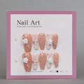 3D White Rose Acrylic Nails