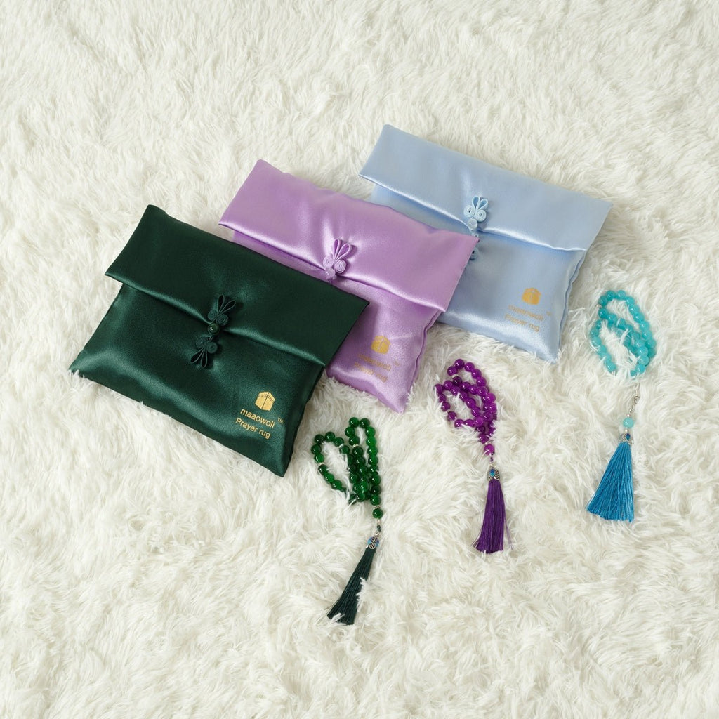 Haute Eco-Friendly New Prayer Mat and Tasbeeh Set(MR068)