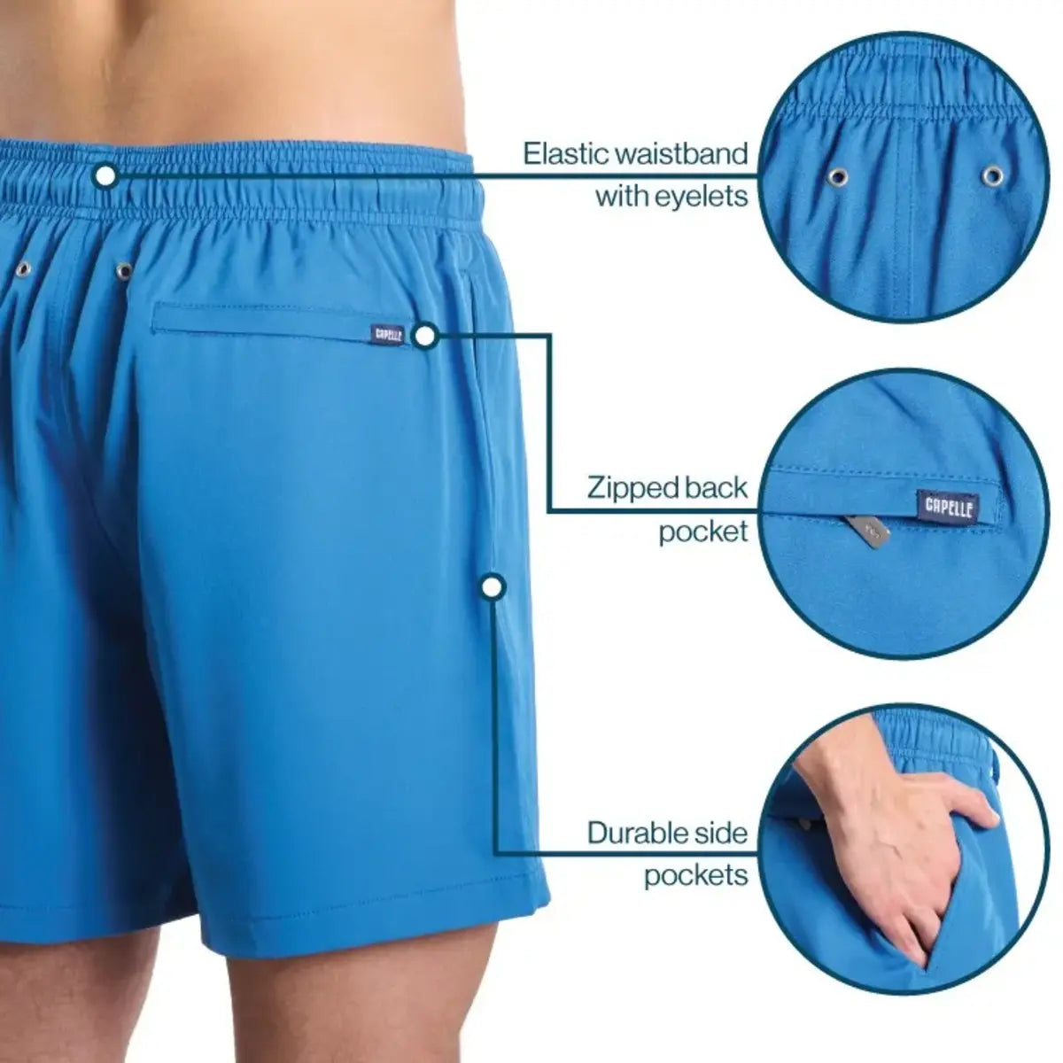 Men’s Premium Compression-Lined Hybrid Shorts – Secret Garden