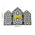 Islamic Acrylic Folding Screen Hollow Pattern Desktop Decor (MAC402)