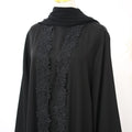 Lace-Trim Nida 3-Piece Abaya Set(MOA330)