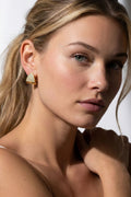 Luna Waterproof Dainty Triangle Zircon Pave Stud