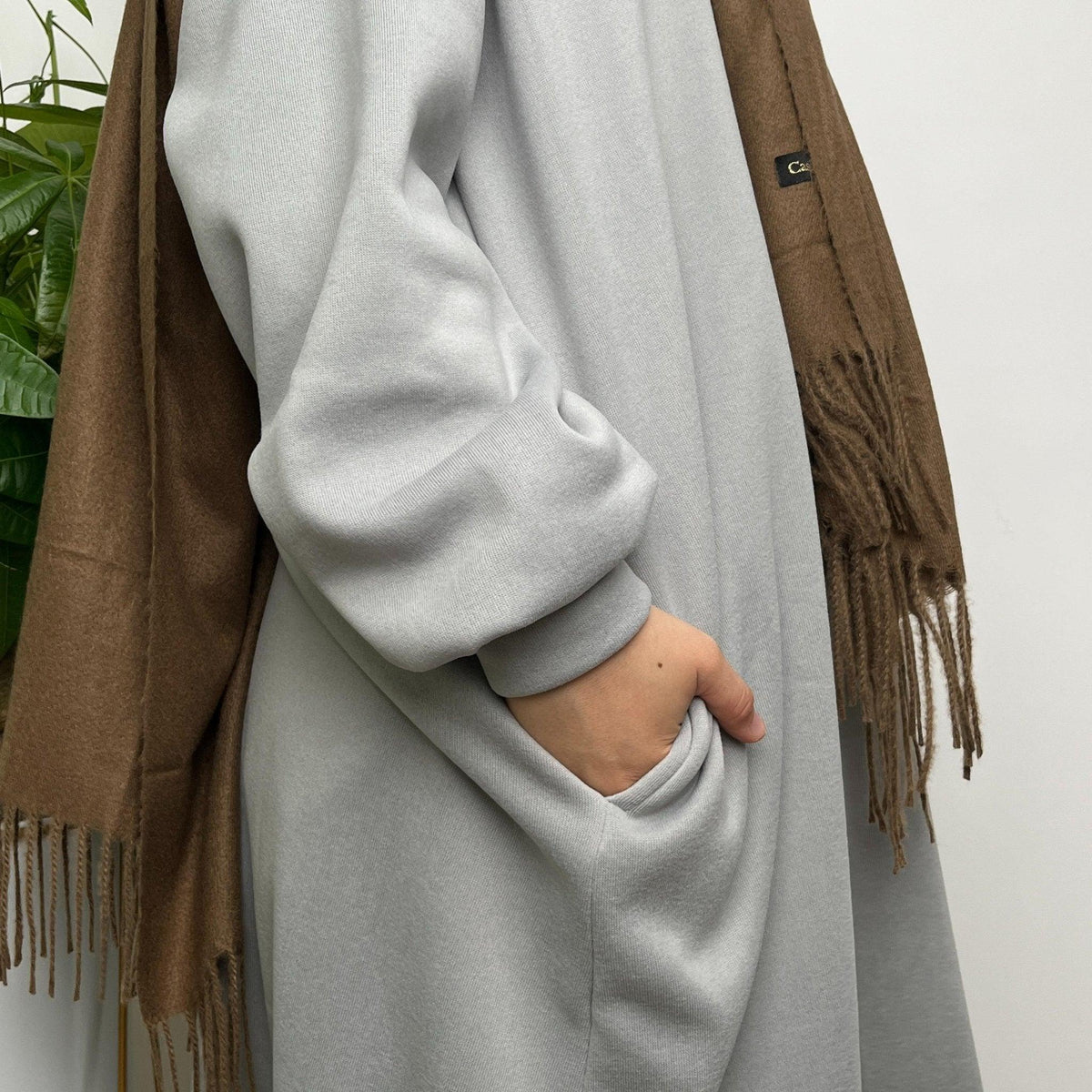 Thermal Oversize Sweatshirt With Pockets (MA012)