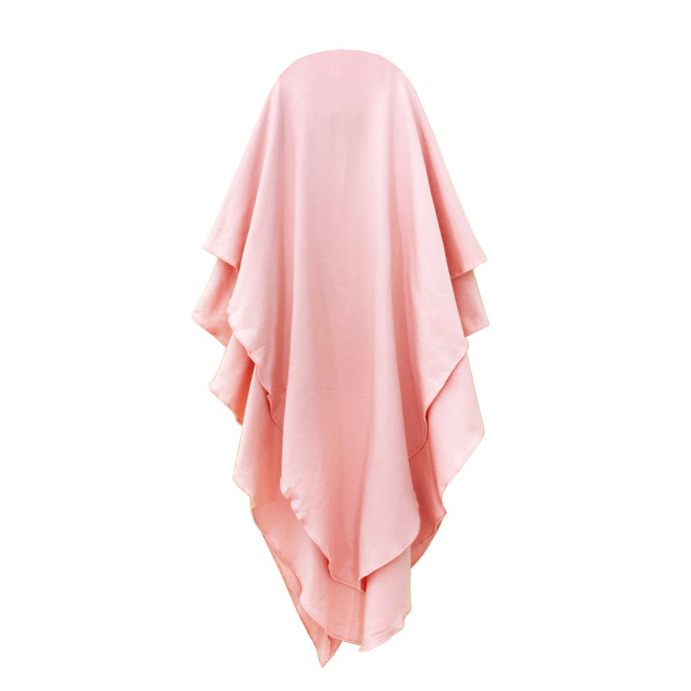 Matching Color Ruffle Abaya 2-Piece Set Kid Abaya(MKG011)