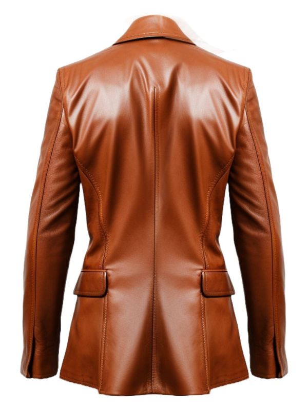 Men Brown Leather Blazer – Leather Blazer for Men