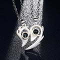 2PCS/set matching necklaces for couples 100 Languages I Love You Lovers Heart Magnetic relationship Necklace