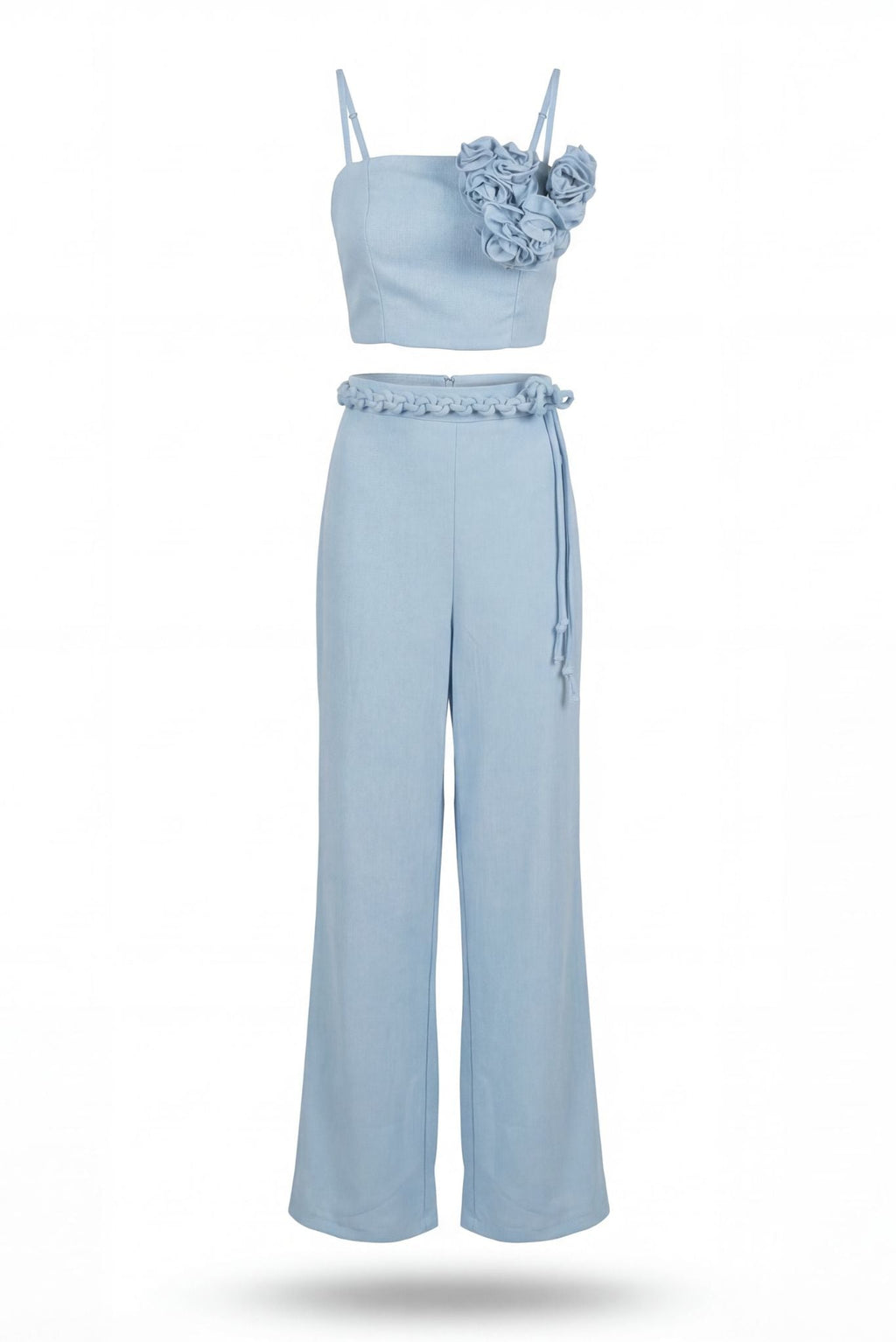 Rosalia Pants and Top Set In Celeste