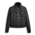 Men’s Black Suede Shearling Leather Bomber Jacket