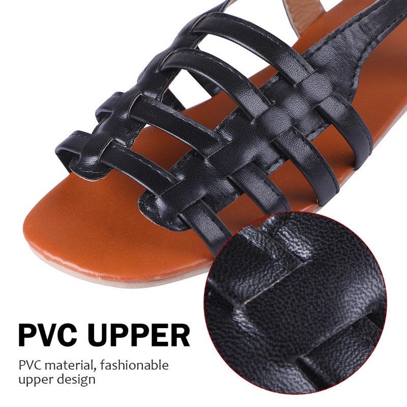 Summer Women's Sandals Fashion Fat Bottom Female Clip Toe Shoes Outdoor Beach Sandal Flat Sandal Ankle Strap Open Toe Breathable Summer Sandals Adjustable Buckle Strap Women Sandals
