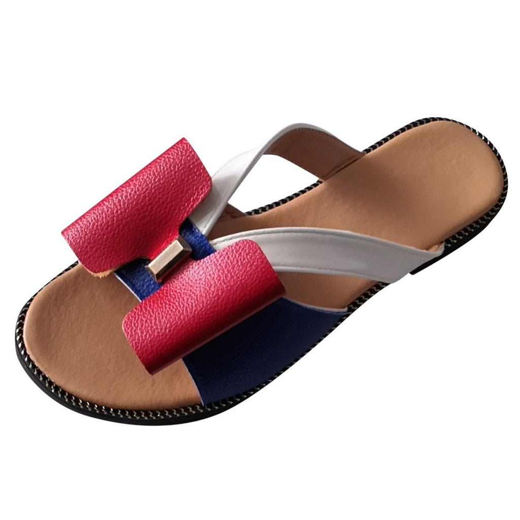 Summer Women Slippers Cute Butterfly-Knot Casual Sandals Lady Slides Flats Slip-On Women Shoes Butterfly Slippers Soft Bottom Comfy Sandals Bathroom Garden Casual Slippers Open-Toe Breathable Travel Shoes