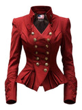 Women Red Stylish Cotton Fancy Outerwear